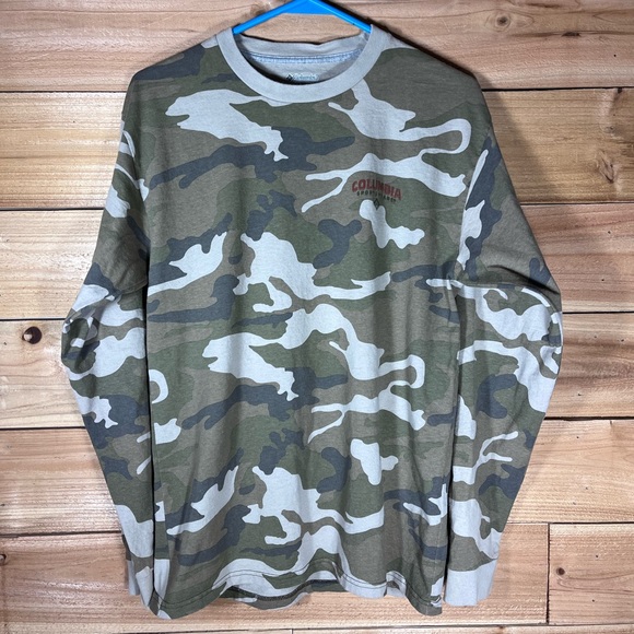 Columbia Camo Elements Graphic Long Sleeve, Mens M, performance hunting gear - Picture 2 of 13